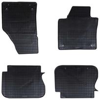 Automobilių kilimėlis 4 pcs Juodas tinkamas VW CADDY BS Guma