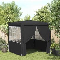 Proginė palapinė sienomis, antracito, 2,5x2,5m, 90g/m²