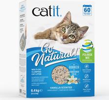 Catit - Go Natural! Pea Husk Multi-Cat Clumping Cat Litter, Vanilla Scent - Off-White - 6.4kg