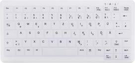 Cherry Contour Design Active Key Contour ClassicClean Medical Keyboard IP68 Mini Wireless White DE C4110