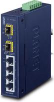 Digitus PLANET IGS-620TF network switch Unmanaged Gigabit Ethernet (10/100/1000) Blue