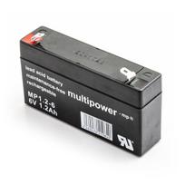Multipower MP1.2-6 6V 1,2Ah VDs AGM Akumuliatorius, nereikalaujantis priežiūros