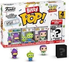 Figūrėlių rinkinys Funko Bitty POP! Žaislų istorija Zurg, Žaislų istorijos ateivis, Buzz, Imperatorius Zurg Lightyear 4 dalys