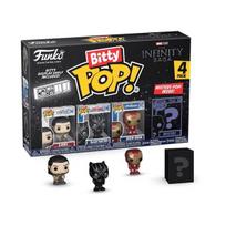 Figūrėlių rinkinys Funko Bitty POP! Marvel The Infinity Saga Geležinis žmogus, Juodoji pantera, Lokis, Geležinis žmogus 4 vnt.