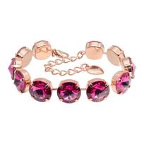 Apyrankė moterims DiamondSky „Vortex (Fuchsia)“ su Swarovski kristalais