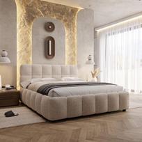 Lova LUMORIA + Čiužinys SAPNAS 2 XL|140x200|Balta #6|Boucle