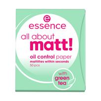 ESSENCE ALL ABOUT MATT! odos riebalų perteklių sugeriantys lapeliai (50 vnt.)