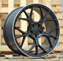 Ratlankis RACINGLINE FBX120 R19x9.5 5x112 ET 45 CB 66.56 (Satin Black Silver Lip) (850 kg)