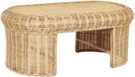 Beliani Staliukas kavos sodu LIVADEIA 60 cm 96 cm natūralus rotangas