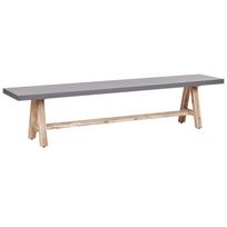 Beliani Sodo suolas TONNARE 200 cm, pilkas betonas