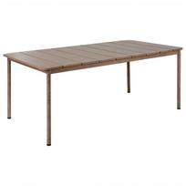 Beliani Sodo stalas FLAVIA 185 cm 96 cm metalinis rudas