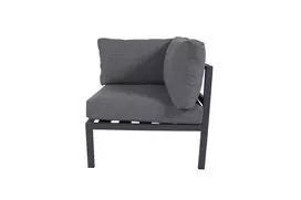 Copacabana Corner Part - Black Alu / Grey Cushion