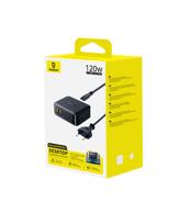 Įkrovimo stotelė EnerFill FH21 120W 2xUSB-A + 4xUSB-C 1.5m, juoda