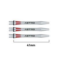 Smiginio strėlyčių koteliai Winmau Astro Aluminium Shafts Red Medium