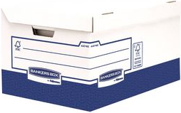 Fellowes BANKERS BOX Archiv-Klappdeckelbox Maxi Ultra Heavy Duty, aus 100% recyceltem Karton, FSC-zertifiziert, für - 10 Stück (4474601)