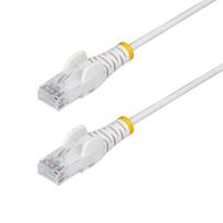 STARTECH 25CM WHITE SLIM CAT6 CABLE SNAGLESS RJ45 UTP PATCH CABLE (N6PAT25CMWHS)