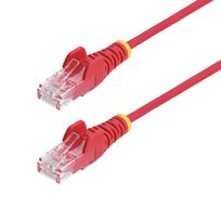 STARTECH 25CM RED SLIM CAT6 CABLE SNAGLESS RJ45 UTP PATCH CABLE (N6PAT25CMRDS)
