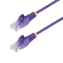 STARTECH 25CM PURPLE SLIM CAT6 CABLE SLIM SNAGLESS RJ45 UTP PATCH CAB (N6PAT25CMPLS)
