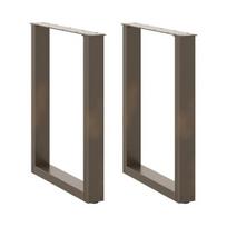 Valgomojo stalo kojelės, u formos, 2 vnt., 70x(72-73)cm