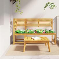 Pallet pagalvės sėdimoms vietoms 4 vnt. atogrąžų džiunglės 40x40x8 cm oxford audinys