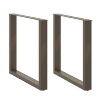 Valgomojo stalo kojelės, u formos, 2 vnt., 90x(72-73)cm