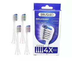 Brushio dantų šepetėlio galvutės Philips Sonicare šepečiams 4 vnt