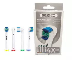 Brushio Accurate clean keičiamosios šepetėlio galvutės, suderinamos su „Braun Oral-B“ šepetėliais besisukančiomis galvutėmis