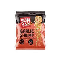 Česnakinės krevetės skonio greitai paruošiami makaronai SUN YAN, 65 g
