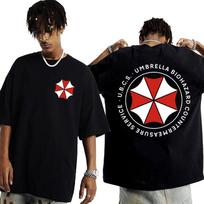 Umbrella Corporatio Logo Graphic T Shirt Resident Evil Clothing Tee Shirt Mens Y2k Harajuku Popular Cotton Tshirts Streetwear S