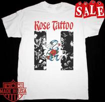 Rožės Tatuiruotė Rock N Roll Balinti Marškinėliai Unisex Medvilniniai Marškinėliai S-5XL Unisex Marškinėliai XL