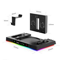 Atnaujintas aušinimo stovas Xbox Series X, vertikalus įkrovimo stotelės dokas 19.2*31.2cm juoda