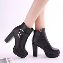 Madingi moteriški ankle boots batai Neperšlampami Rudens Žiemos Moteriški Ankle Boots Platforma Juodi Balti Rožiniai Su Kulnu Šventiniai Batai Moterims 34