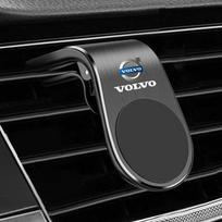 Magnetinis automobilinis mobiliojo telefono laikiklis su spaustukais oro kondicionieriaus ventiliacijos angai Priedas Volvo AWD V60 V40 XC90 S60 XC60 S90 V90 CX70 XC40 C40 juoda