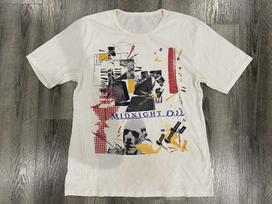 Retas Midnight Oil Grupės Marškinėliai Unisex Medvilniniai Marškinėliai Visų Dydžių BO761 Unisex Marškinėliai S