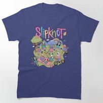 Slipknot animaciniai personažai Laiminga gamta Linksmas unisex marškinėlis Unisex marškinėlis L