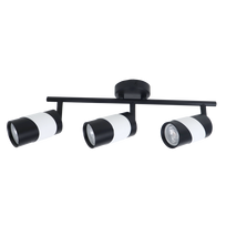 Kryptinis šviestuvas BALTIK GAISMA PRD-G0019-3, S-BK S-WH, 3 x GU10, 385x55x195 mm, baltos juodos sp