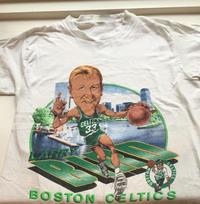 Retas LARRY BIRD KARIKATŪROS Medvilninis Baltas S-234XL Marškinėlis VN2301 Unisex Marškinėlis L gray
