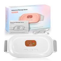 Menstrual Heating Pad Period Pain Relief Abdominal Heating Massage Device with 3-Speed Vibration Heat Therapy USB Rechargeable Portable Heating Belt balta