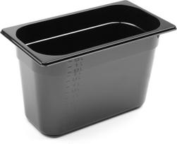 Hendi GN 1/3 maitinimo konteineris iš juodo polikarbonato 325x176x200 mm 7,8 l 862506