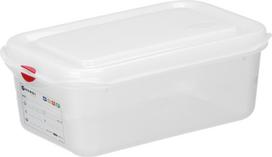 Hendi GN 1/4 maisto indas su dangteliu su etikete 4,3 l 265x162x150 mm