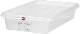 Hendi GN 2/3 maisto indas su dangteliu su etikete 9 l 354x325x100 mm