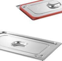 Hendi GN konteinerio "Profi Line" dangtis su silikoniniu sandarikliu GN1/2 265x325mm, nerūdijantis plienas - 802625
