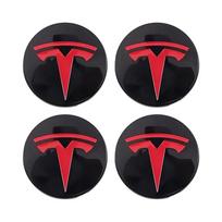 Automobilio lipdukas Tesla 4 vnt. 56 mm ratlankio dangteliai Ženklelio apdaila Ratlankių dangteliai Tesla 3 Y S X 2016-2025 Priedai