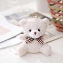 Mielos minkštos pliušinės meškiukų lėlės Mini Teddy meškiukai Pliušiniai žaislai Raktų pakabukas Šventės Vestuvių Kalėdų Dekoracijos Dovanos Vaikams Raktų pakabuko pakabukas Lėlė 1 pcs