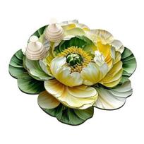 3D Indų Džiovinimo Kilimėlis Sugeriantis Virtuvės Džiovinimo Kilimėlis Gėlėtas Daugkartinio Naudojimo Plaunamas 40x40cm
