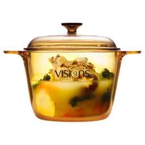 VISIONS Skaidrus stiklinis troškintuvė