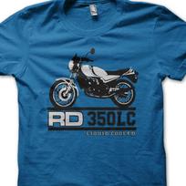 RD350 Skysčiu aušinamas Yamaha Motociklas Biker Retro Vintage spausdinti marškinėliai 9045 Unisex T-shirt XL