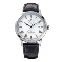 „Orient Star Elegant Classic“ automatinis vyriškas laikrodis, pagamintas baltos ir sidabrinės spalvos, RK-AU0002S, Japonija, 2 metų gamintojo garantija.