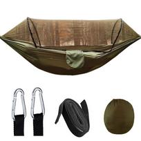 Dvigubas hamakas, lauko hamakas, atsparus uodams, atsparus saulei, vienvietis hamakas, apsaugantis nuo apvirtimo, stovyklavimo hamakas 250*120cm