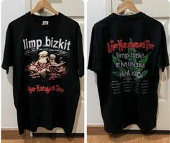Limp Bizkit Tour 2000 Black 2 Side Short Sleeve Cotton T-Shirt S-5XL KH11143 Unisex T-Shirt XXXL